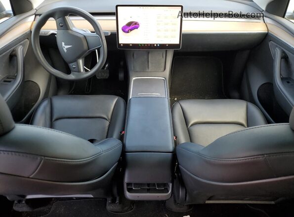 7SAYGDEE6NF545464 2022 TESLA MODEL Синий Вид панели приборов