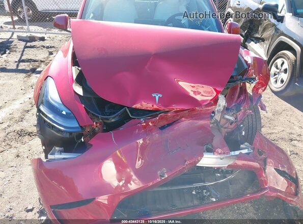 7SAYGDEE6SA347587 2025 TESLA MODEL Y Red Vista frontal