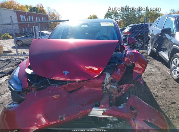 7SAYGDEE6SA347587 2025 TESLA MODEL Y Red Vista interior trasera
