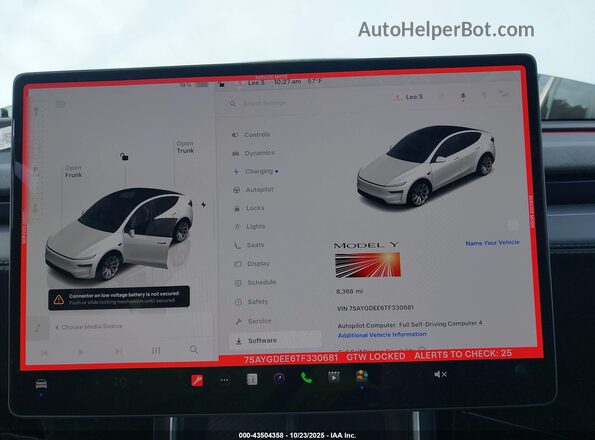 7SAYGDEE6TF330681 2026 TESLA MODEL Y White 