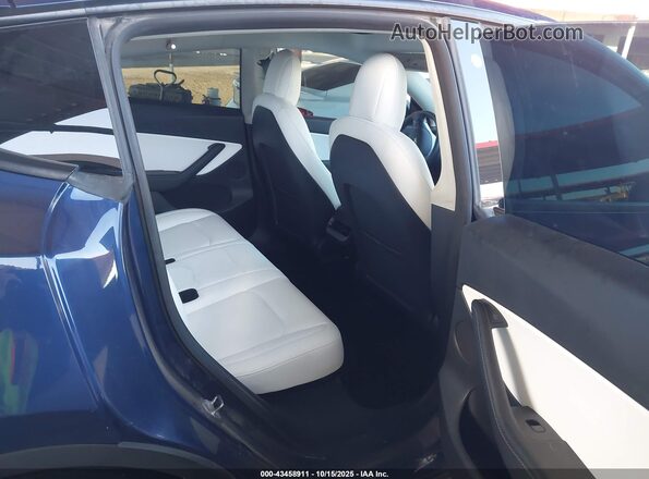 7SAYGDEE7NF446216 2022 TESLA MODEL Y Blue VIN კოდის სტიკერის ხედი