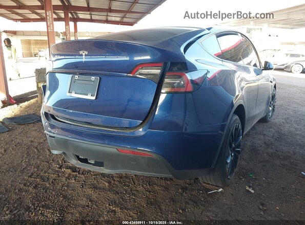 7SAYGDEE7NF446216 2022 TESLA MODEL Y Blue უკანა მარჯვენა