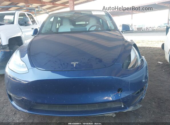 7SAYGDEE7NF446216 2022 TESLA MODEL Y Blue უკანა სალონის ხედი