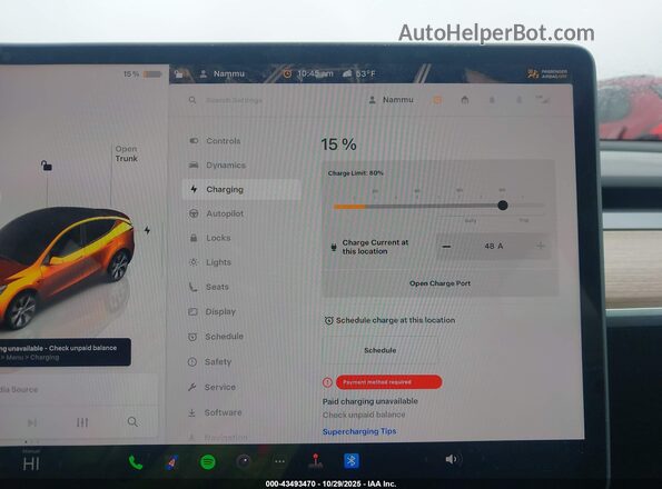 7SAYGDEE7PF664045 2023 TESLA MODEL Y Dark Blue 