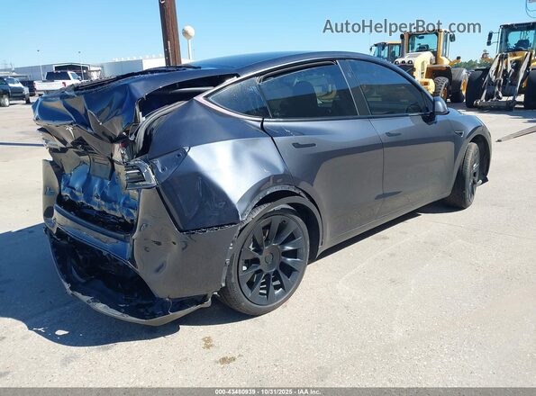 7SAYGDEE7SA345847 2025 TESLA MODEL Y Серый Задняя правая четверть