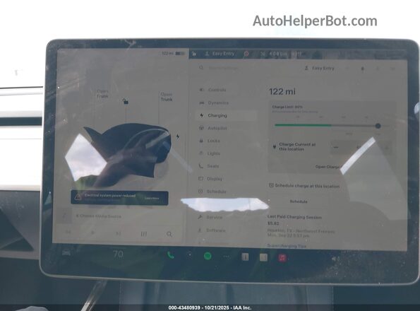 7SAYGDEE7SA345847 2025 TESLA MODEL Y Серый 