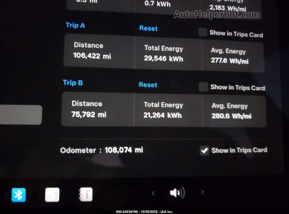 7SAYGDEE8NF357061 2022 TESLA MODEL Y White უკანა სავარძლების ხედი