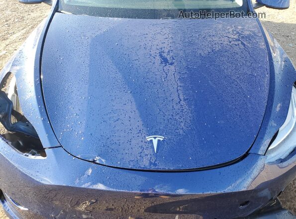 7SAYGDEE9NF423021 2022 TESLA MODEL Синий Вид задней части салона
