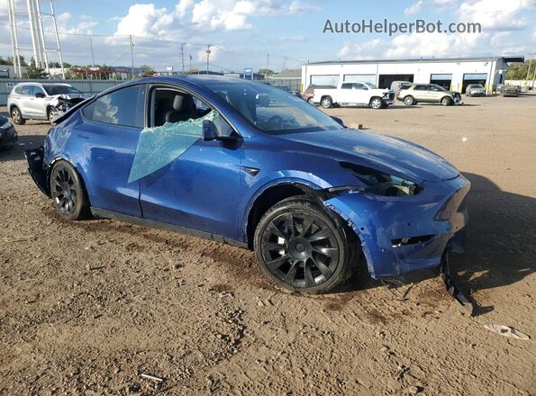 7SAYGDEE9NF423021 2022 TESLA MODEL Синий Передняя правая четверть