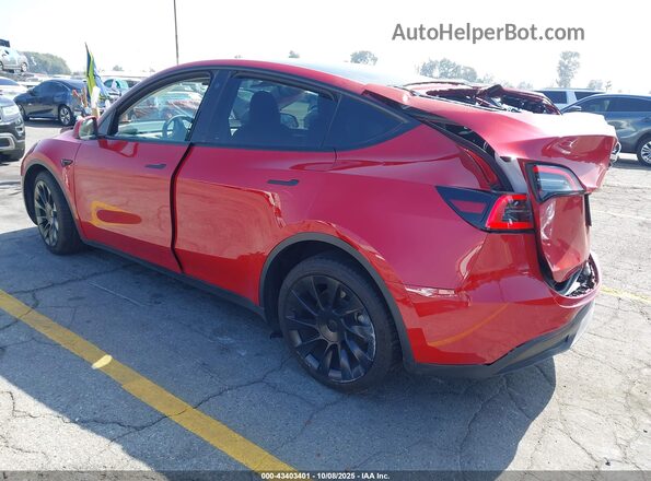 7SAYGDEE9PA039403 2023 TESLA MODEL Y Red Задня ліва чверть