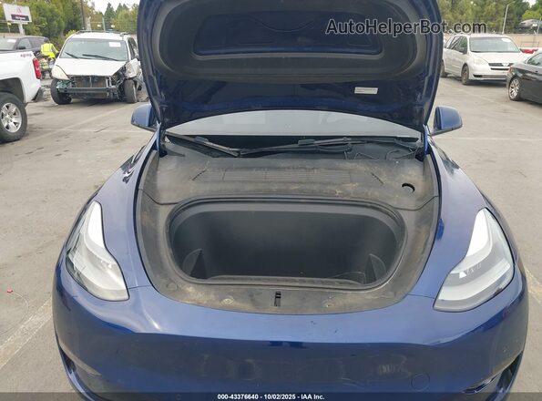 7SAYGDEF2NF524037 2022 TESLA MODEL Y Blue Rear view
