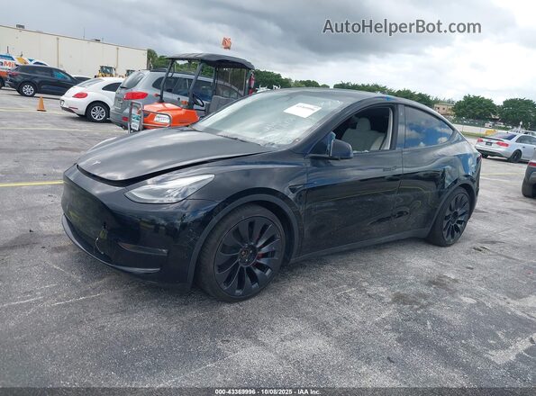 7SAYGDEF2NF555644 2022 TESLA MODEL Y Black Передня ліва чверть