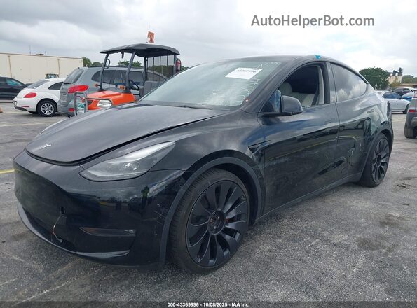 7SAYGDEF2NF555644 2022 TESLA MODEL Y Black Вид спереду