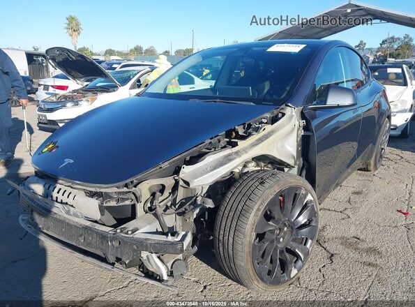 7SAYGDEF3NF405901 2022 TESLA MODEL Y Gray Передня ліва чверть