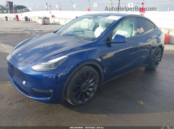 7SAYGDEF3NF561386 2022 TESLA MODEL Y Blue 