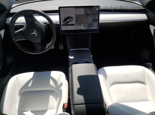 7SAYGDEF6NF313620 2022 TESLA MODEL White Вид панелі приладів