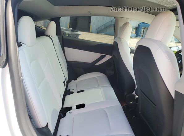 7SAYGDEF6NF313620 2022 TESLA MODEL White Вид задніх сидінь