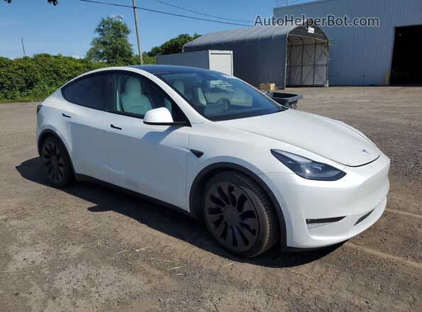 7SAYGDEF6NF313620 2022 TESLA MODEL White Передня права чверть
