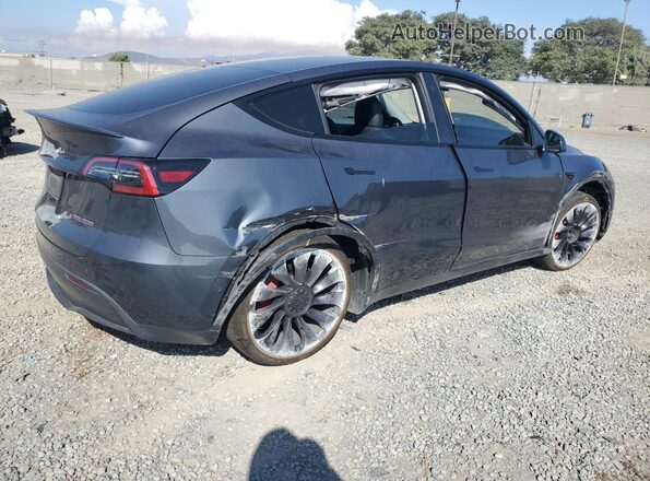 7SAYGDEF6NF344348 2022 TESLA MODEL Gray Задня права чверть
