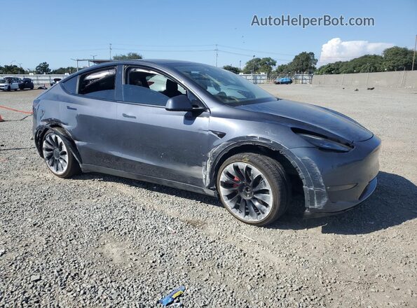 7SAYGDEF6NF344348 2022 TESLA MODEL Gray Передня права чверть