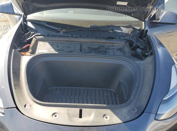 7SAYGDEF6NF344348 2022 TESLA MODEL Gray Вид підкапотного простору