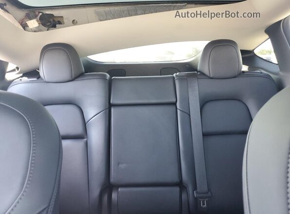 7SAYGDEF6NF344348 2022 TESLA MODEL Gray Вид задніх сидінь