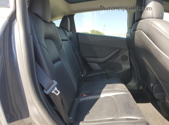 7SAYGDEF6NF344348 2022 TESLA MODEL Gray Вид задньої частини салону