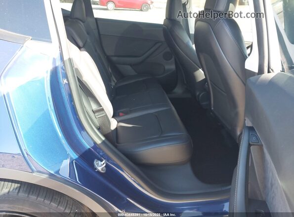 7SAYGDEF7NF374796 2022 TESLA MODEL Y Dark Blue VIN კოდის სტიკერის ხედი