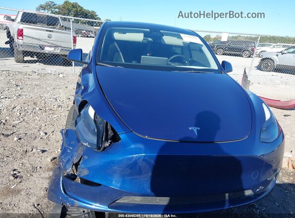 7SAYGDEF7NF374796 2022 TESLA MODEL Y Dark Blue ხელსაწყოთა პანელის ხედი