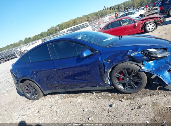 7SAYGDEF7NF374796 2022 TESLA MODEL Y Dark Blue უკანა სალონის ხედი