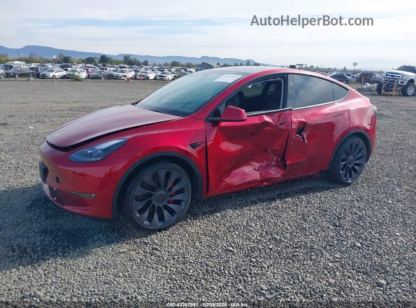 7SAYGDEF9RF079267 2024 TESLA MODEL Y Red Front left