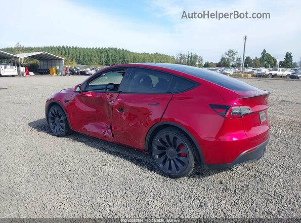 7SAYGDEF9RF079267 2024 TESLA MODEL Y Red Rear left