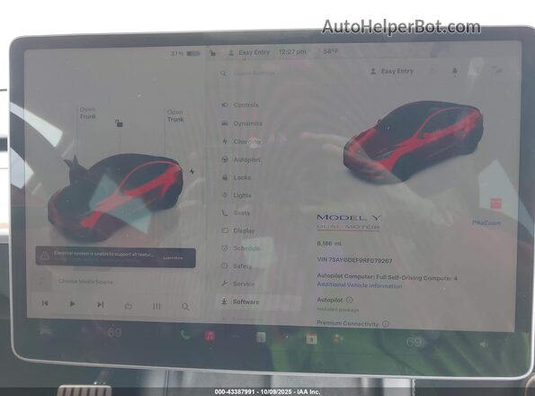 7SAYGDEF9RF079267 2024 TESLA MODEL Y Red 
