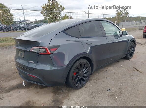 7SAYGDEFXNF495516 2022 TESLA MODEL Y Gray Հետևի աջ