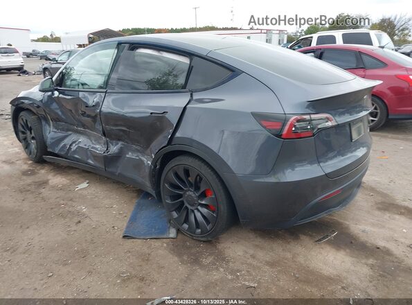 7SAYGDEFXNF495516 2022 TESLA MODEL Y Gray Հետևի ձախ