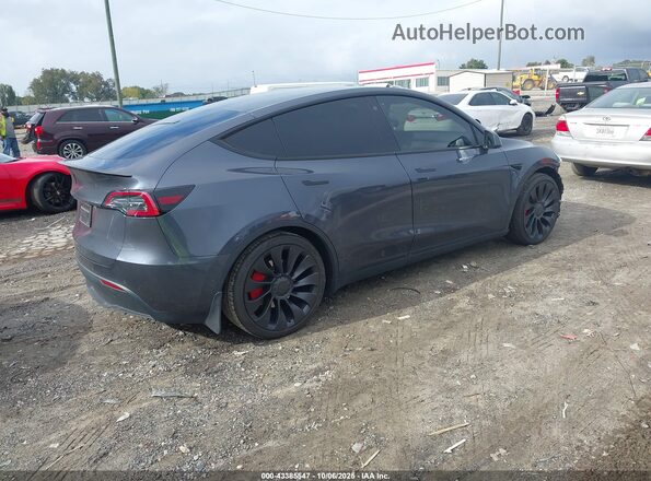 7SAYGDEFXNF538851 2022 TESLA MODEL Y Gray უკანა მარჯვენა