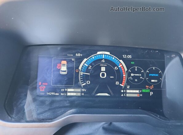7SVAAABA2RX035422 2024 TOYOTA SEQUOIA Silver Widok zestawu wskaźników