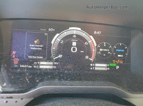7SVAAABA3PX016245 2023 TOYOTA SEQUOIA Gray Սարքավորումների վահանակի տեսք