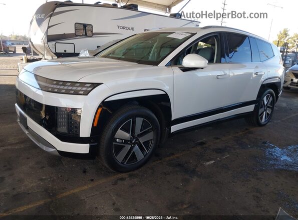 7YAMUFS3XTY006581 2026 HYUNDAI IONIQ 9 White Առջևի ձախ երեք քառորդ տեսարան