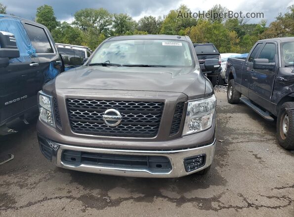 1N6AA1EKXKN523949 2019 NISSAN TITAN Brown Вид ззаду