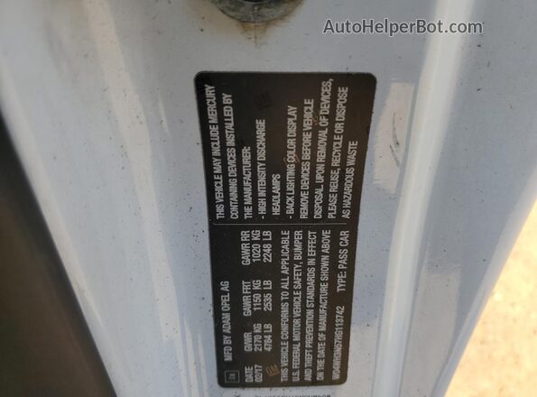 W04WH3N57HG113742 2017 BUICK CASCADA White Widok komory silnika