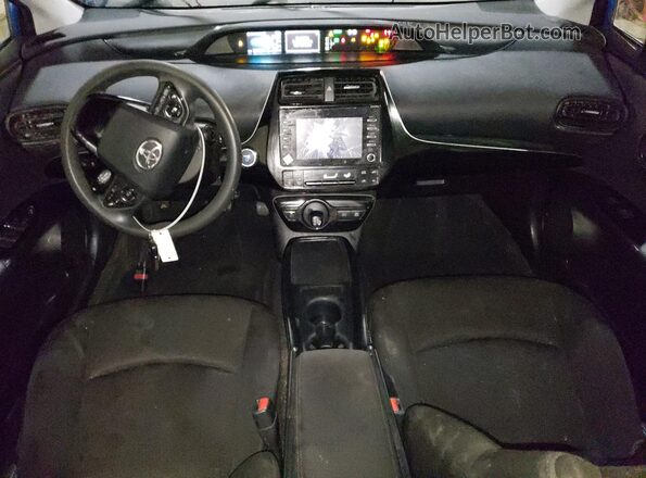 JTDKARFUXL3110965 2020 TOYOTA PRIUS Blue Widok zestawu wskaźników