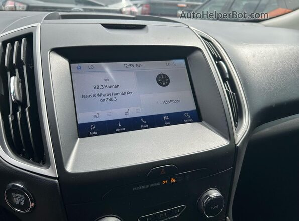 2FMPK4J93LBA29715 2020 FORD EDGE Black Вид підкапотного простору