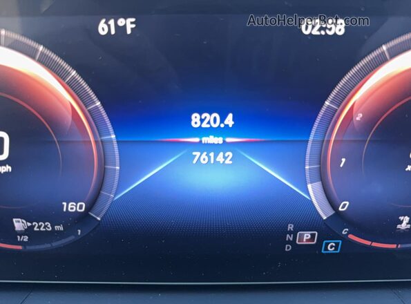 4JGFB4KB6LA072857 2020 MERCEDES-BENZ GLE-CLASS Gray Instrument cluster view