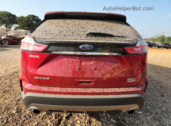 2FMPK3J92LBA69455 2020 FORD EDGE Red წინა სალონის ხედი