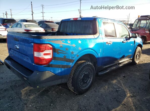 3FTTW8E37NRA73905 2022 FORD MAVERICK Синий Передняя правая четверть