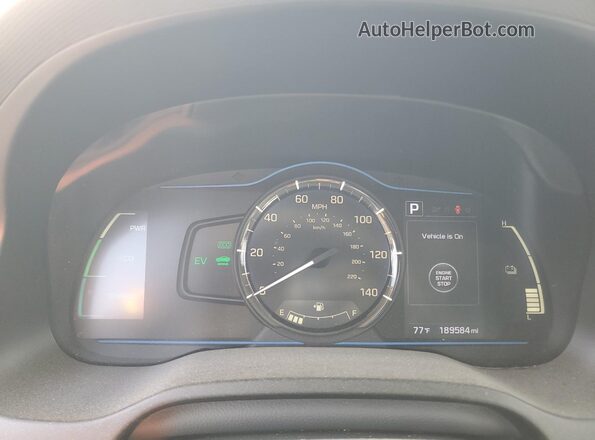 KMHC65LC5KU179366 2019 HYUNDAI IONIQ Белый Вид задних сидений