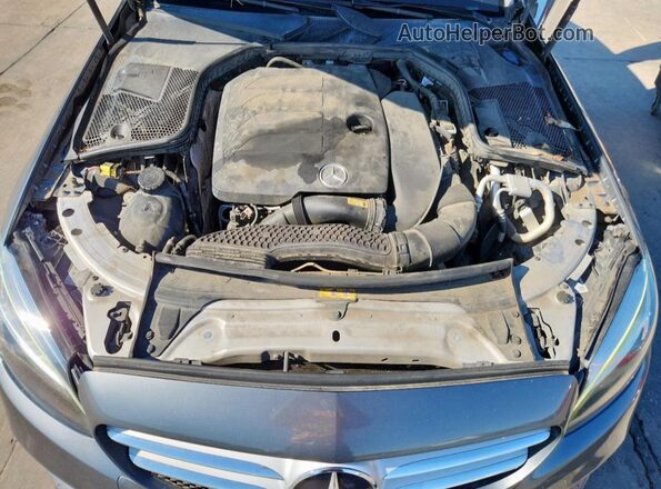 55SWF8DBXLU326976 2020 MERCEDES-BENZ C Gray Engine compartment view