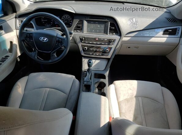 5NPE24AA8HH453621 2017 HYUNDAI SONATA Silver ხელსაწყოთა პანელის ხედი