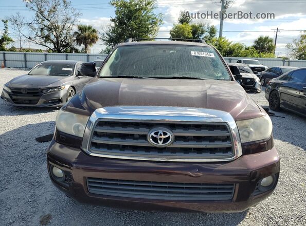 5TDZY5G10HS067671 2017 TOYOTA SEQUOIA Burgundy Widok z tyłu